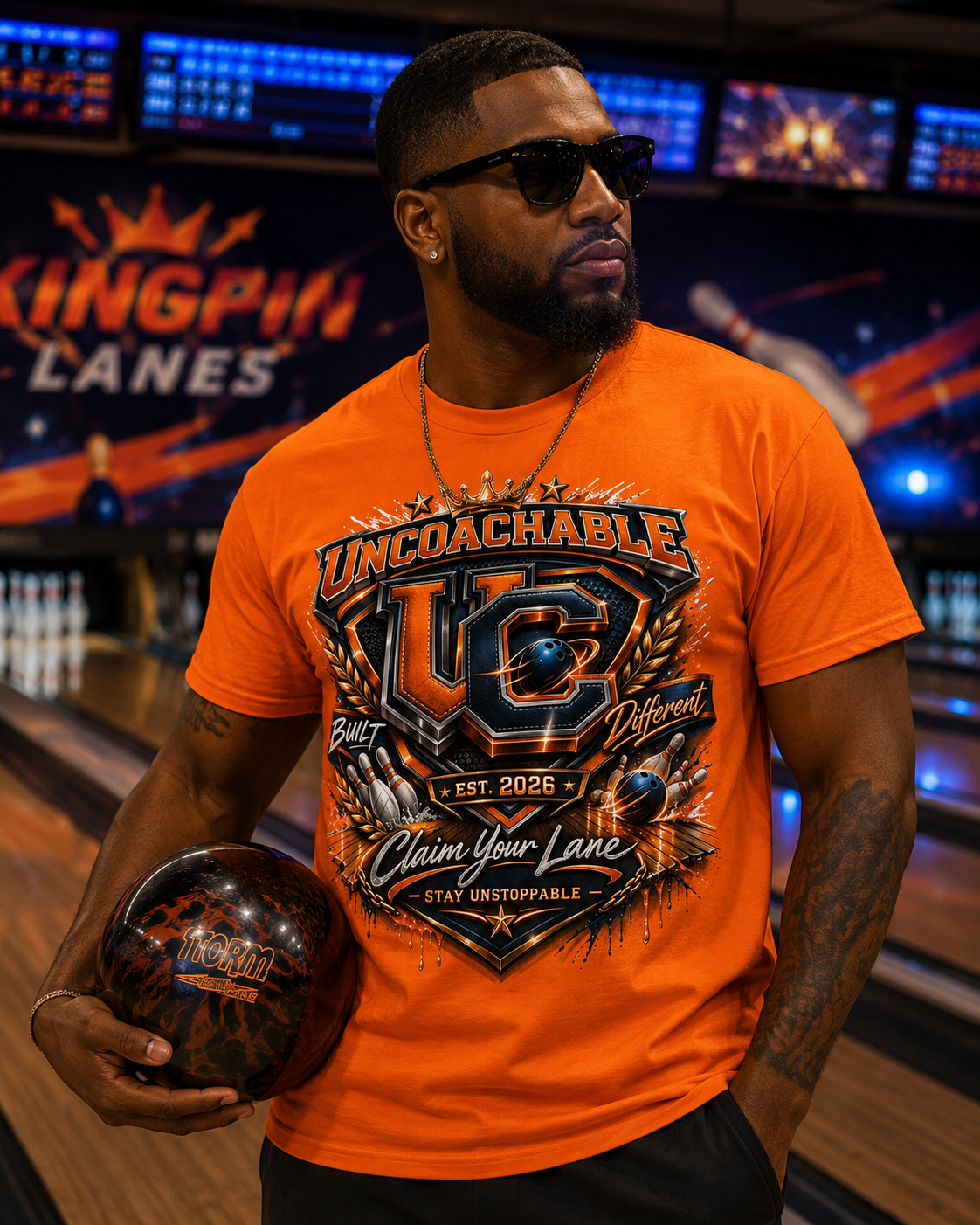 Uncoachable “Crown The Game” Bowling Tee