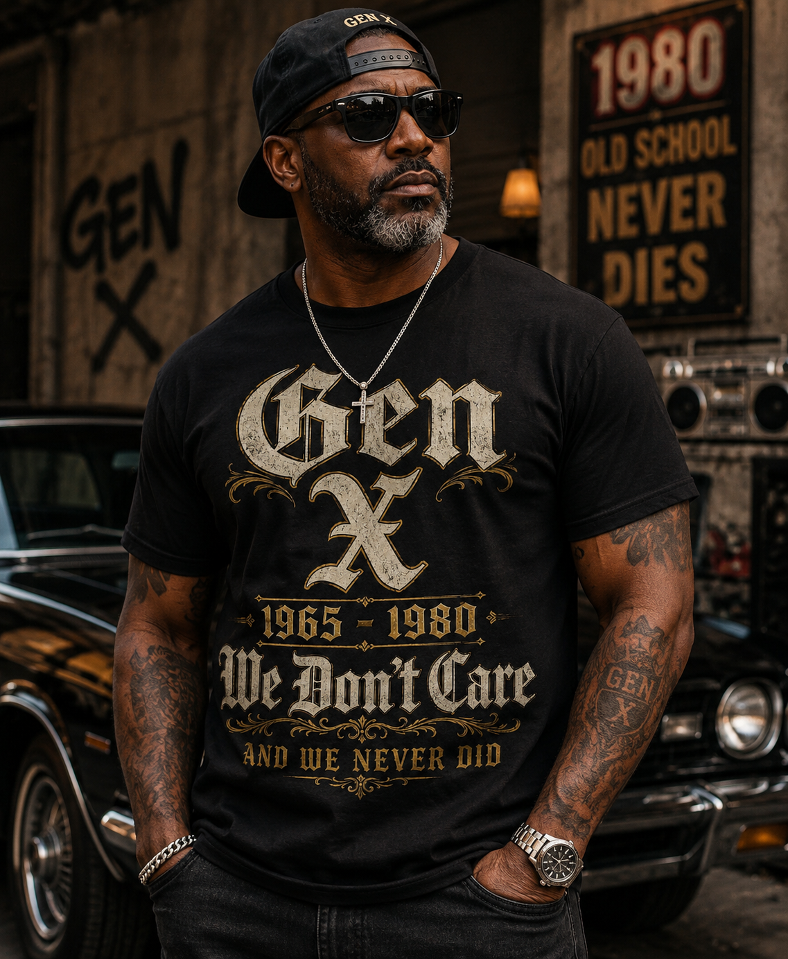 GEN X 1965–1980 “We Don’t Care” Tee